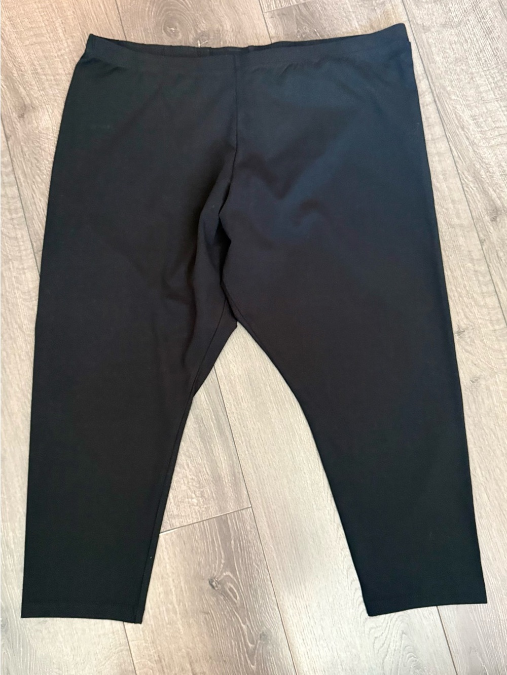 J. Jill Black Stretch Pima Cotton Cropped Leggings XL